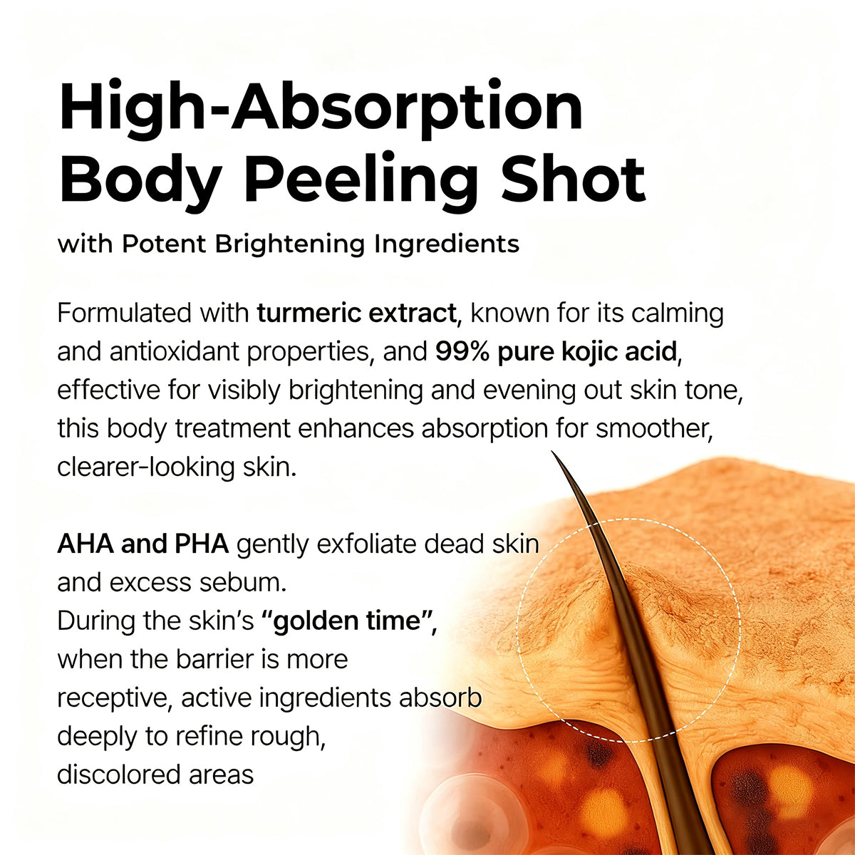 ๐ธ New! Peeling Shot Keratin Care Kojic Acid Turmeric Spray