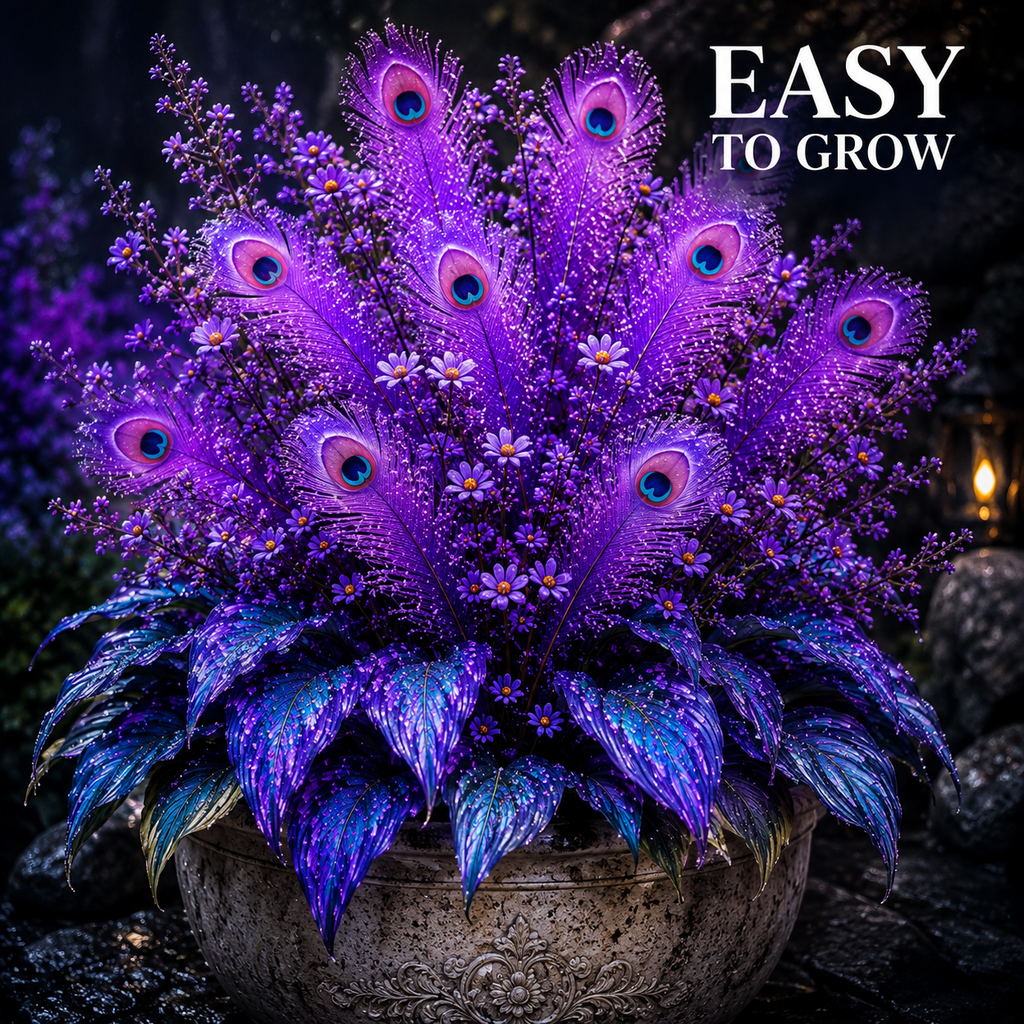 Peacock Flame Hosta Bulbs for Shade Garden with a source-listed feature presentation