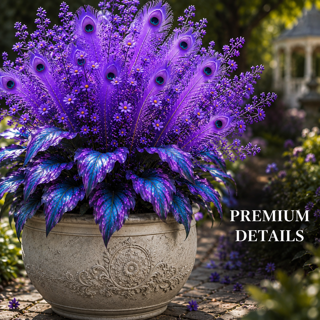 Peacock Flame Hosta Bulbs for Shade Garden external design detail