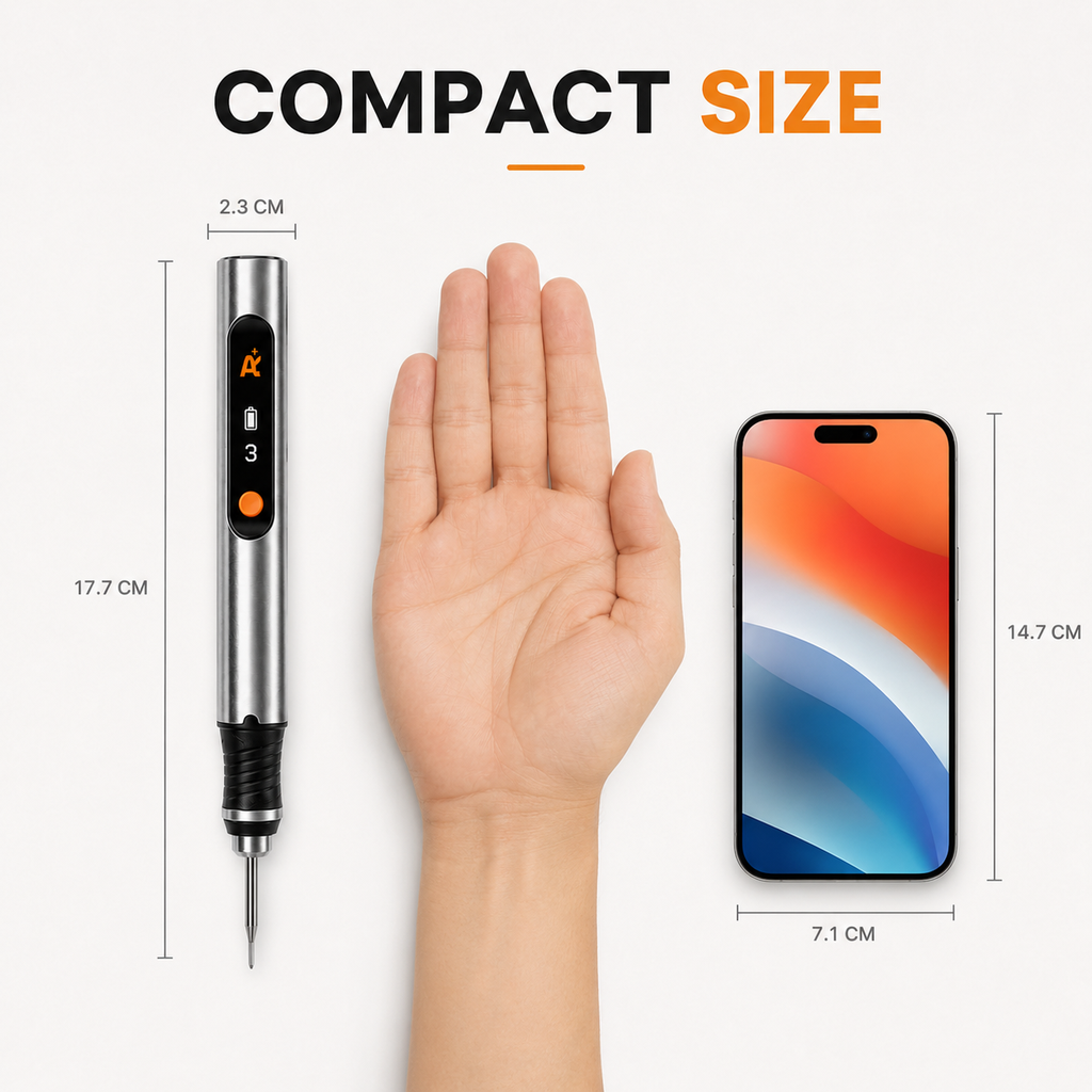 The Original Customizer Engraving Pen with a source-listed size reference