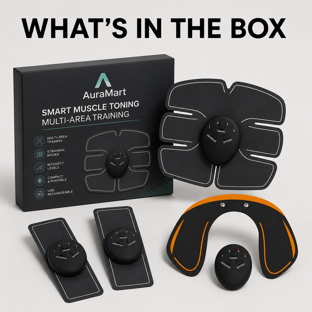 Vcoxno™ Discrete EMS Abs Training Pad — WHAT YOU RECEIVE showing the source-listed product only