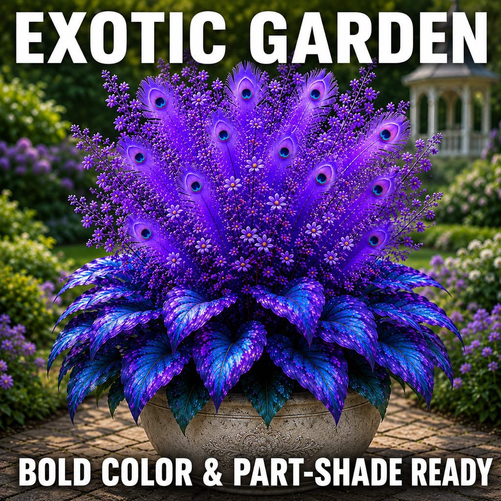 Peacock Flame Hosta Bulbs for Shade Garden main product message with source-supported wording