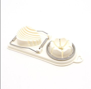 Two-in-One Stainless Steel Egg Cutter Multifunctional