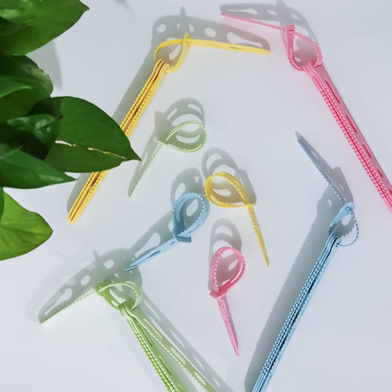Windproof Clothes Hanger with Adjustable Clips for Home Use Anti-Blow Drying Rod