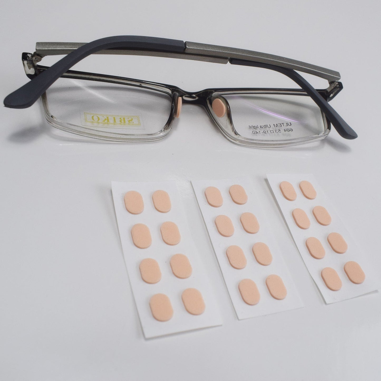 Soft EVA foam nose pads for glasses provide comfortable, pressure-free wear without smudging makeup. Anti-slip frames and eye patches prevent slipping.