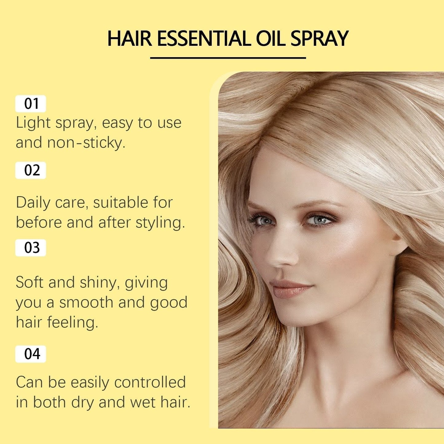 ✨Hoegoa 80ml Conditioning Oil Spray Scalp & Hair Strengthener Leave-In Conditioner Comforting Shampoo Cleanser