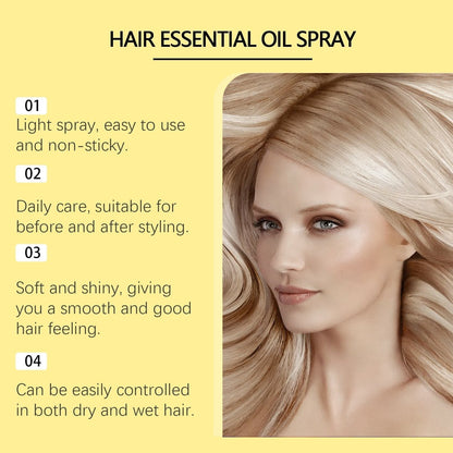 ✨Hoegoa 80ml Conditioning Oil Spray Scalp & Hair Strengthener Leave-In Conditioner Comforting Shampoo Cleanser