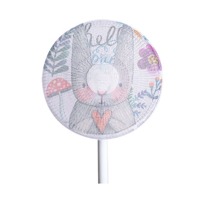 Summer Washable Dust-Proof Cartoon Round Electric Fan Protective Cover Base Fan Dust Cover
