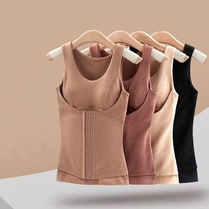 Thickened Warm Tank Top with Shelf Bra
