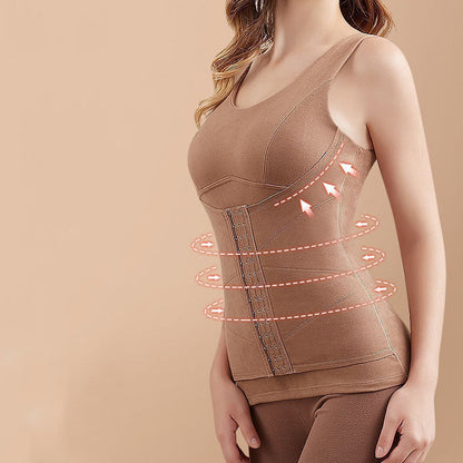 Thickened Warm Tank Top with Shelf Bra