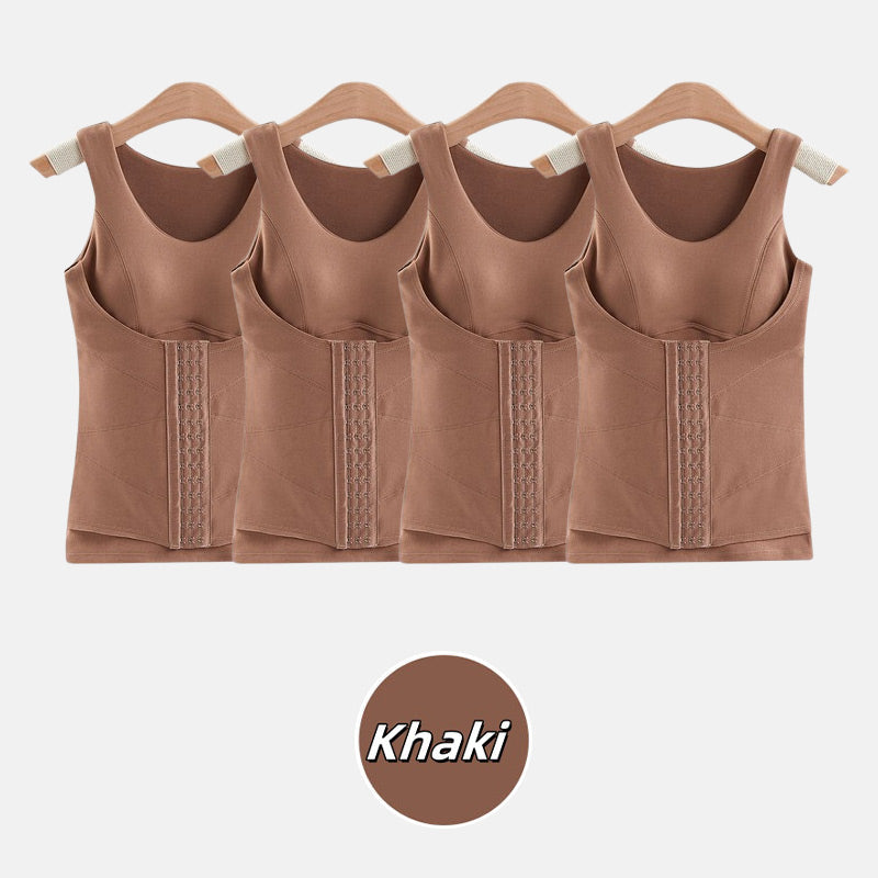 Thickened Warm Tank Top with Shelf Bra