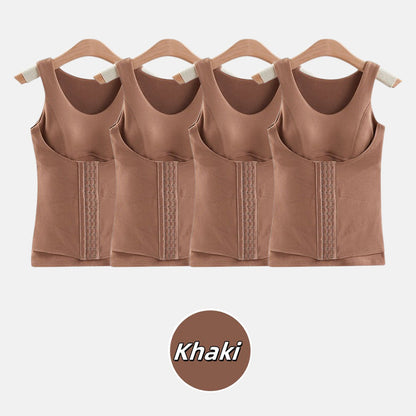 Thickened Warm Tank Top with Shelf Bra