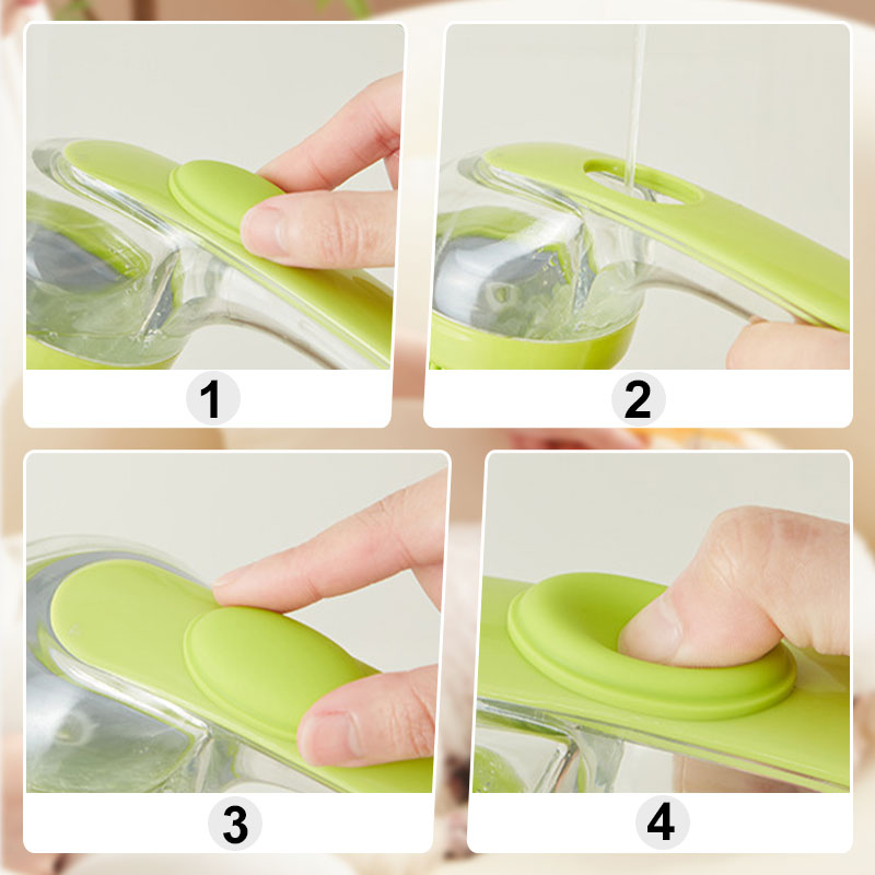 🔥🐶Pet Bath Brush with Long Handle & Shampoo Dispenser🌿