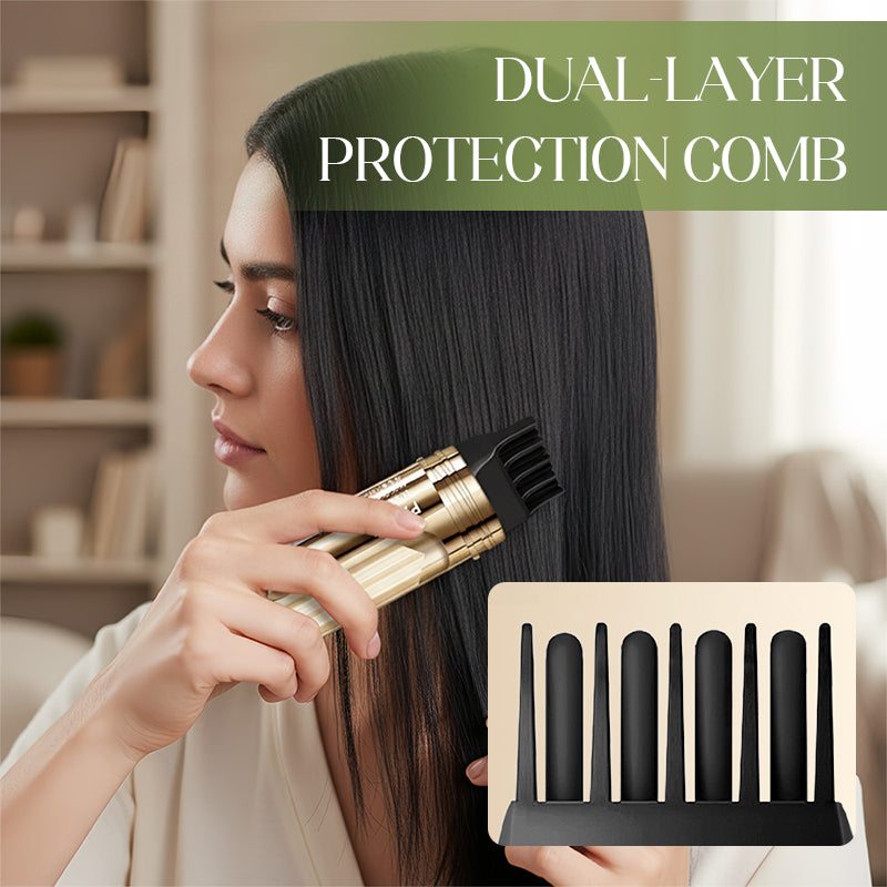 💇‍♀️✨ 2-in-1 Gray Hair Dye Comb—Perfectly even color every time!🎨
