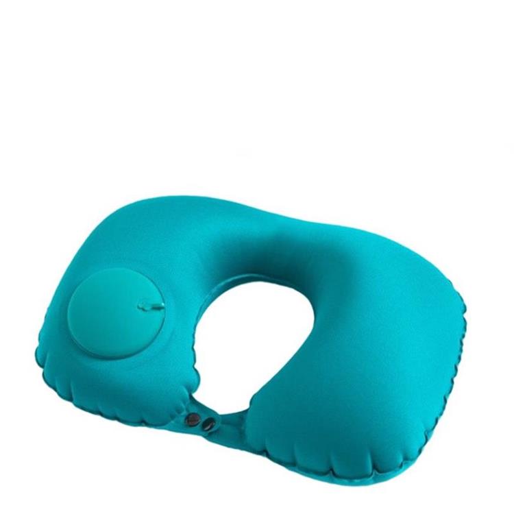 🎄Kerstdeal ALTIJD 50% KORTING!🚄Opblaasbaar U-vormig Reiskussen (Pers Type) - Ingesloten Pomp (30s Opblazen) + Compact Draagbaar: Comfortabel Tijdens Trein/Autoreizen!