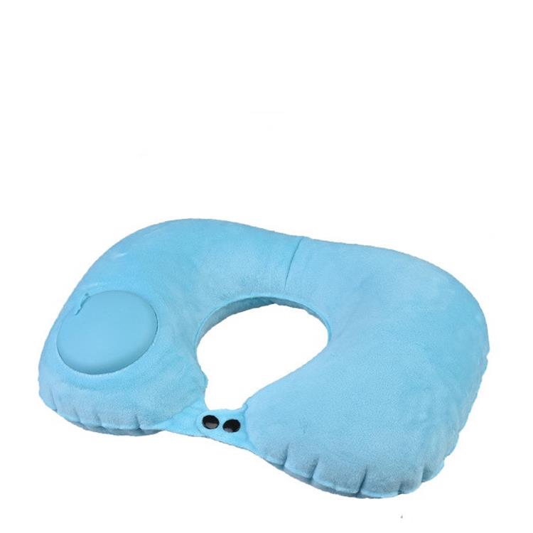 🎄Kerstdeal ALTIJD 50% KORTING!🚄Opblaasbaar U-vormig Reiskussen (Pers Type) - Ingesloten Pomp (30s Opblazen) + Compact Draagbaar: Comfortabel Tijdens Trein/Autoreizen!