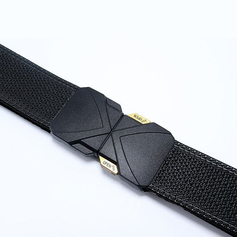 Men's Tactical Woven Belt with Quick-Release Buckle