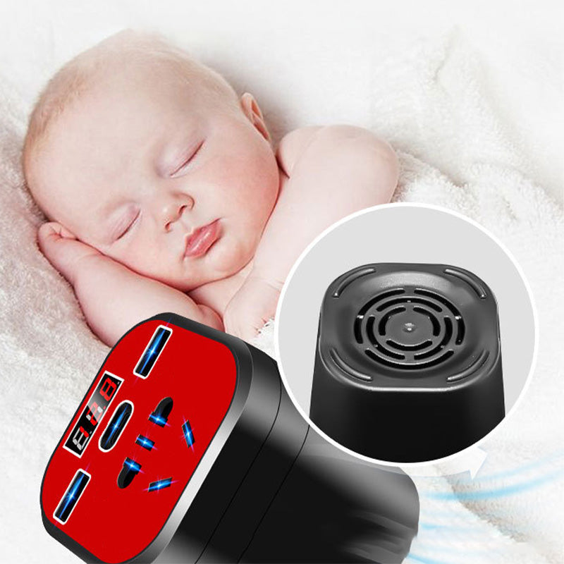 Ideal Gift - Car Mounted Cup Type Inverter Converter QC Charger