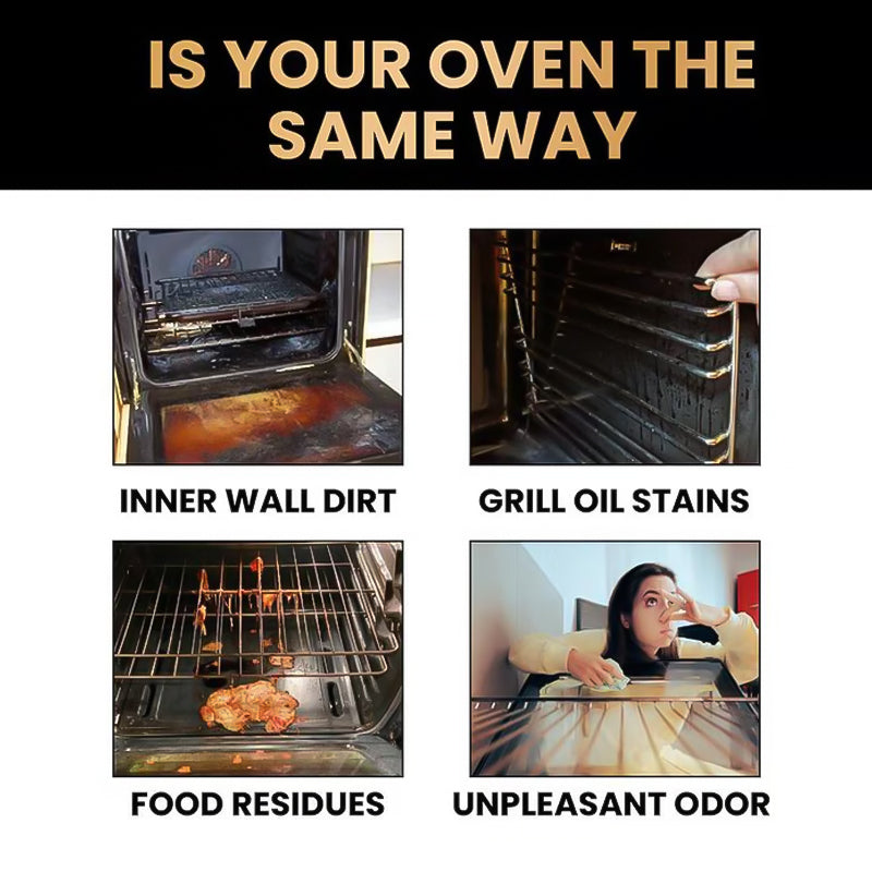 🧼 Powerful Oven & Grill Cleaning Spray: Effortlessly Remove Grease & Food Residues – Without Hard Scrubbing!