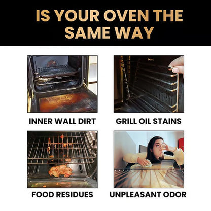 🧼 Powerful Oven & Grill Cleaning Spray: Effortlessly Remove Grease & Food Residues – Without Hard Scrubbing!