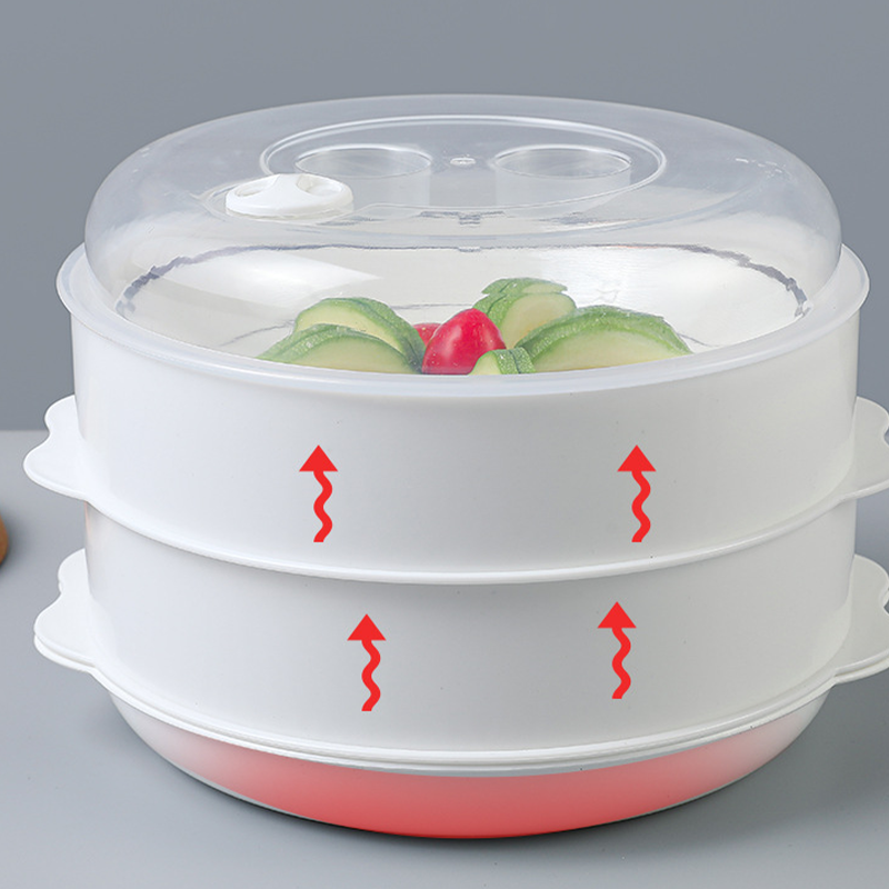 Heat-resistant multi-layer microwave steamer